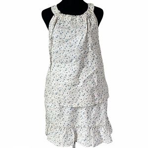 NEW Rachel Zoe Linen Ruffle Skirt & Top Set